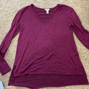 Maroon dark red womens sweater size medium